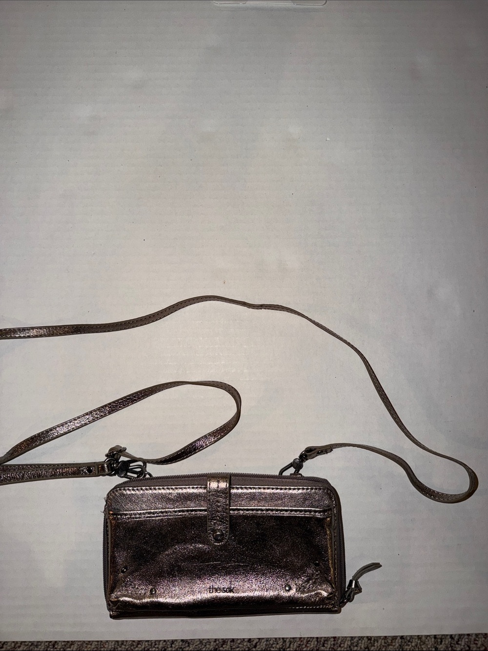 The Sak Metallic Bronze Crossbody Bag